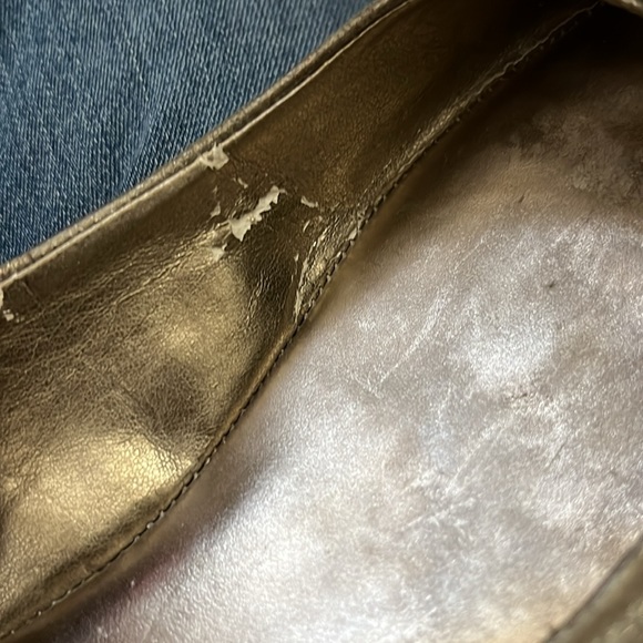 Antonio Melanie gold flats with round jeweled detail Size 7.5M - Picture 16 of 17